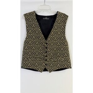 Men's Zeidler & Zeidler Aristocrat Tapestry Vest Med Gold Brown Victorian Gothic